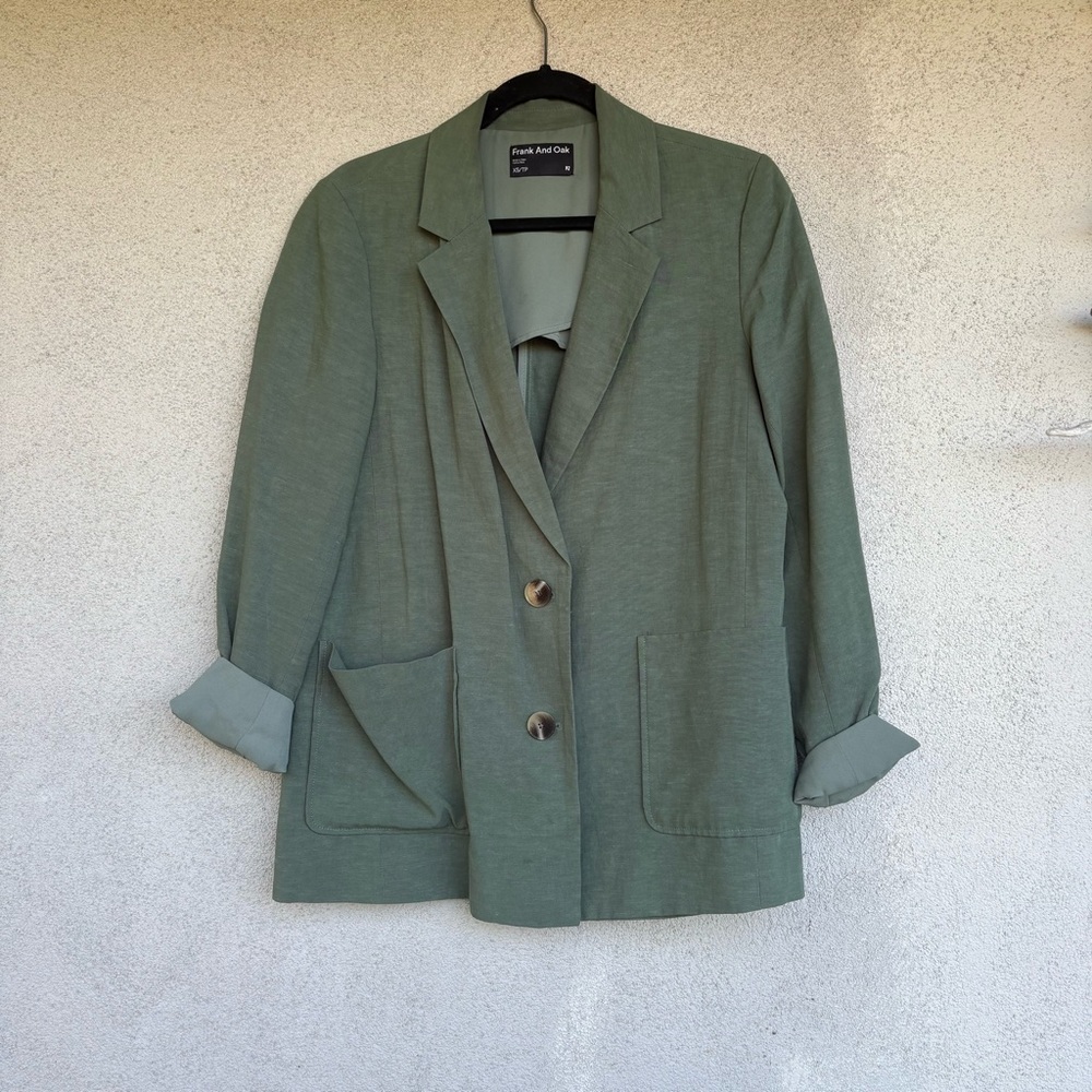 Frank & Oak Olive Blazer